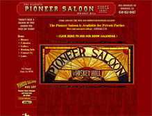 Tablet Screenshot of pioneer-saloon.com